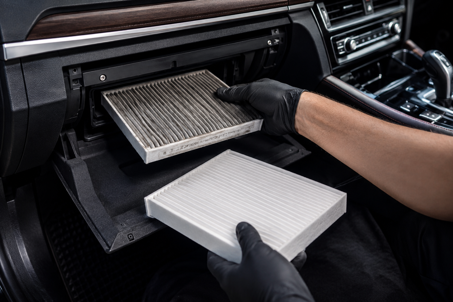 Air and cabin filter replacement